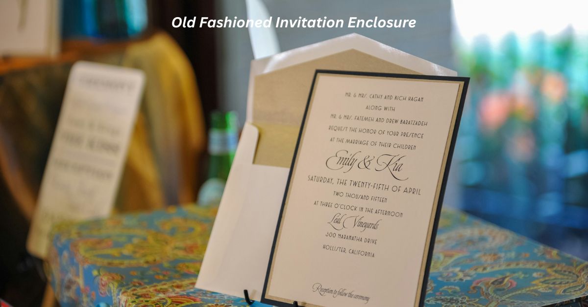 Old Fashioned Invitation Enclosure
